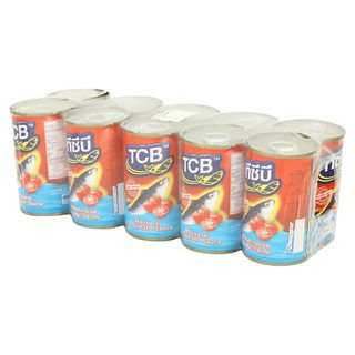 TCB.ปลาแมคเคอเรลในซอสมะเขือเทศ 155G. แพค 10