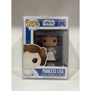 Funko Pop Princess Leia Star Wars Blue Box Large Font Letters Vault 04 Damage Box