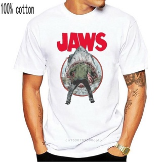 เสื้อยืด พิมพ์ลายภาพยนตร์ Jaws Sahrk Cult 70s 80s 90s Amity IslandS-5XL