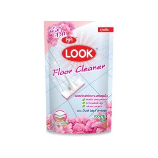 LOOK ผลิตภัณฑ์ทำความสะอาดพื้น กลิ่นพิ้งกี้สวีท (สีชมพู) 920 ml + ชนิดถุงเติม 800 ml