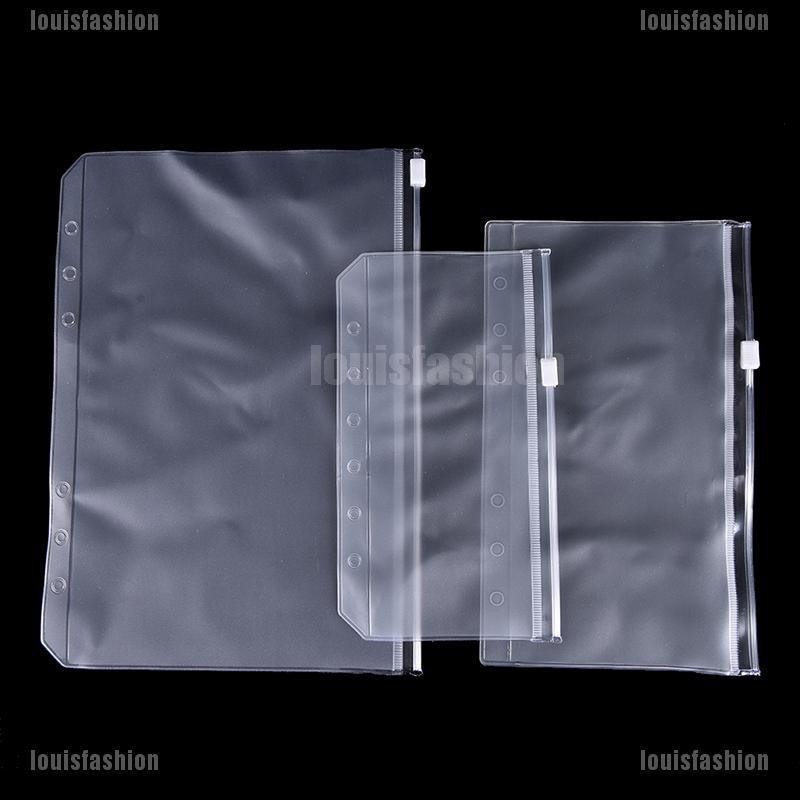LFTH Transparent Zip Lock Envelope Binder Pocket Refill Organizer adore ...