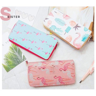 กระเป๋าสตางค์ misssister flamingo พร้อมส่ง