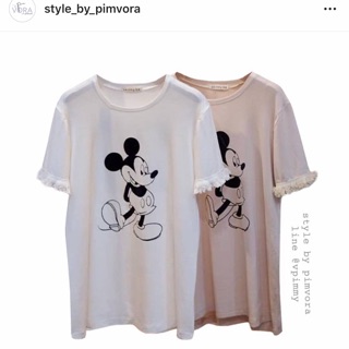 Mickey Mouse Blouse ผ้าคอตต้อนญี่ปุ่นนุ่มมากๆๆๆๆ ซื้อจากฮาราจูกุค่ะ
