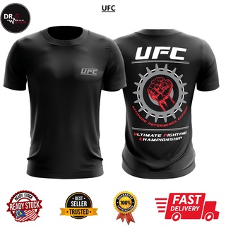 Tactical พร้อมส่ง เสื้อยืดคอกลม แขนสั้น ผ้าไมโครไฟเบอร์ ลายตาไก่ baju Ufc dewasa สําหรับทุกเพศ