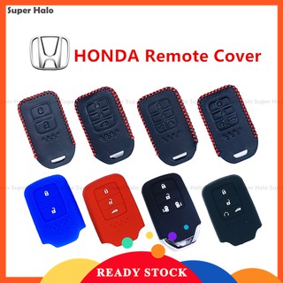 【ใหม่】100% Genuine Leather Key Cover For Honda Civic FC-4 Bottons