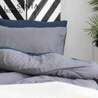 SANTA Bedding ชุดผ้าปูที่นอนพร้อมผ้านวม สีกรม สีเทาเข้ม