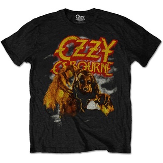 ขายดี เสื้อยืดลําลอง แขนสั้น พิมพ์ลาย Ozzy Osbourne Bark At The Moon สไตล์วินเทจ คลาสิก S-X Official OLedbj83MFccej51Siz