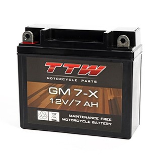 TTW (ทีทีดับบลิว) GM7-X แบตเตอรี่รถจักรยานยนต์