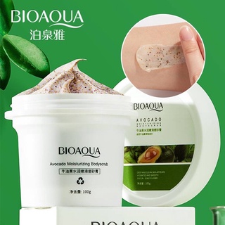 BIOAQUA สครับขัดผิว100g. สครับอะโวคาโด สครับ บอดี้สครับ สครับขัดตัว ผิวเนียนนุ่ม ขาวใส