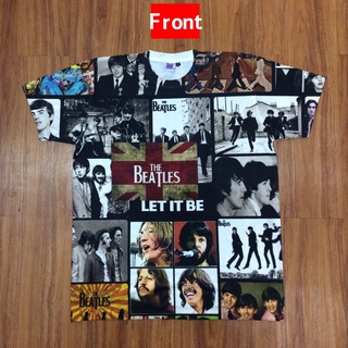เสื้อยืด พิมพ์ลาย Aop THE BEATLES ALL OF PRINT Front Rear, TAG TAG THAILAND ไซซ์ XXL XXL XXL XXL BANGKOK XXL Bolakalik Bolakaland