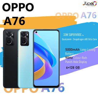 OPPO A76 (6+128GB)หน้าจอ 6.56 นิ้ว Snapdragon 680 Octa Core (By Shopee  SuperTphone1234)