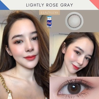 LuxzyLens Lightly Rose Gray / Almond Brown ลัคซี่เลนซ์ แถมตลับ ค่าสายตา