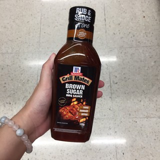 ซอสหมักสำหรับย่างหรือราดบนสเต๊ก Brown Sugar BBQ Sauce grill mates McCormick 500g ซอสบราวชูก้าร์บาบีคิว dip แม็คคอร์มิค