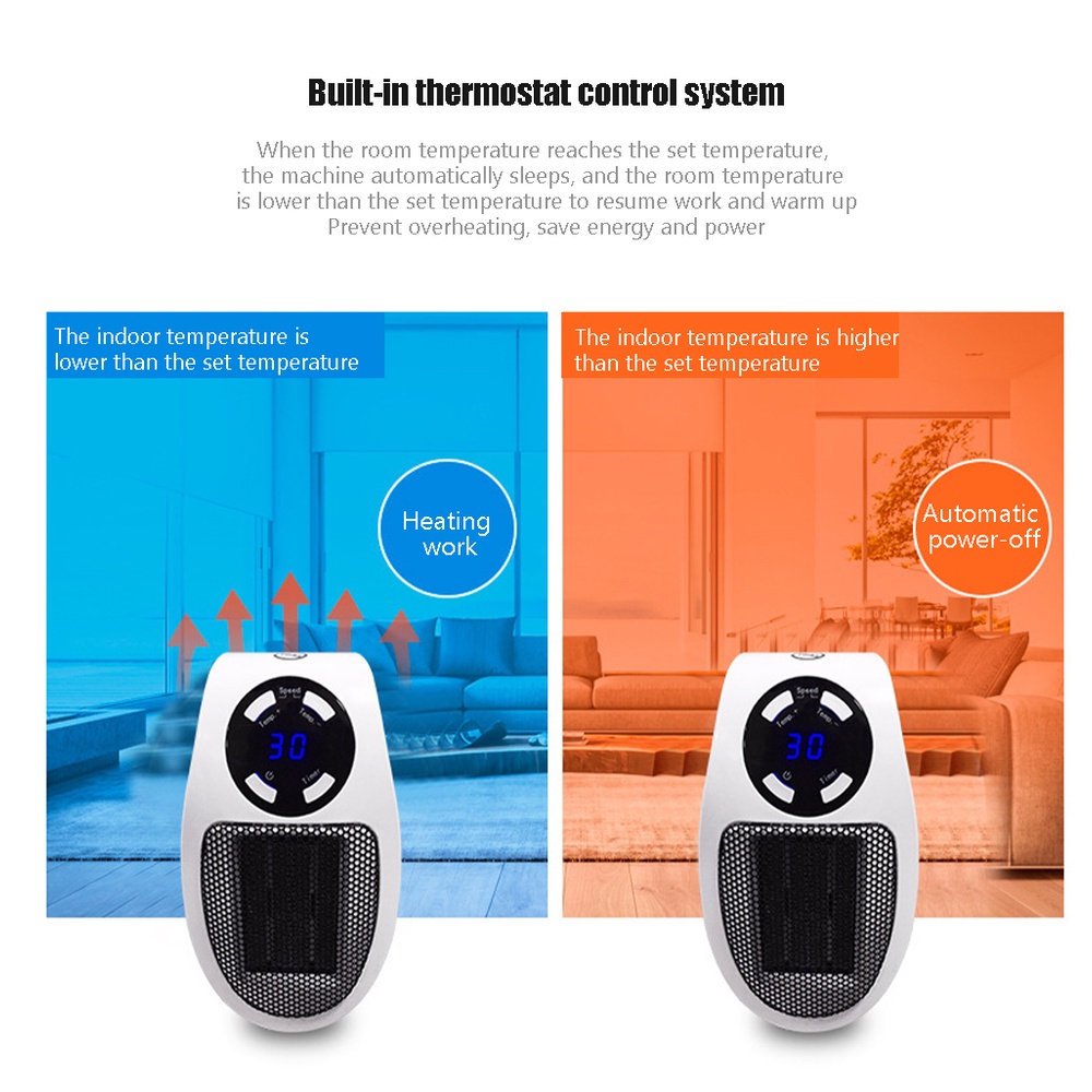 Portable Mini Heater For Home Temperature Setting Fan Heater Quite Hot ...