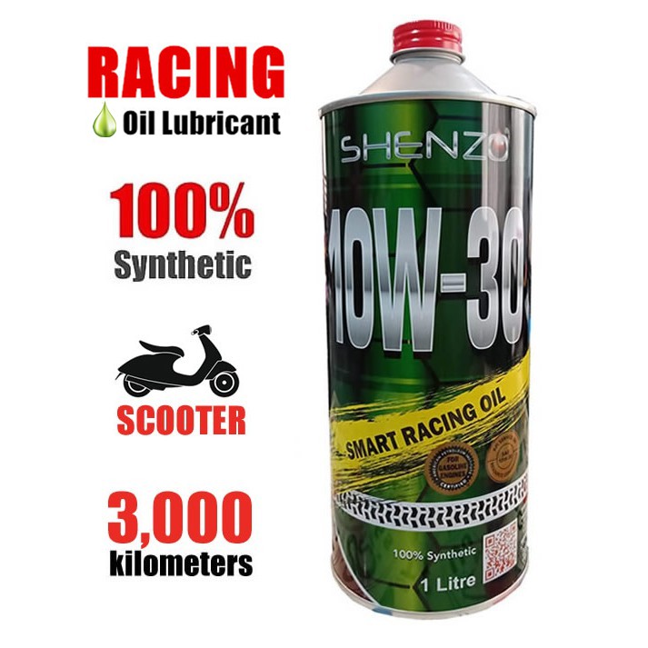 10W30 สกู๊ตเตอร์ 10W40 SHENZO Racing Oil ญี่ปุ่นสังเคราะห์มอเตอร์น้ํามัน Yamaha Honda Suzuki Kawasak