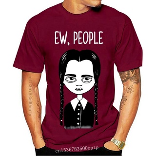 เสื้อยืดวินเทจขายดี เสื้อยืด พิมพ์ลาย Ew People Wednesday Addams Version FGckeh11BLclfj50 สไตล์คลาสสิก สําหรับผู้ชายS-5X