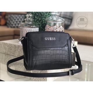 GUESS CROC SHOULDER BAG 2017 (outlet) สีดำ