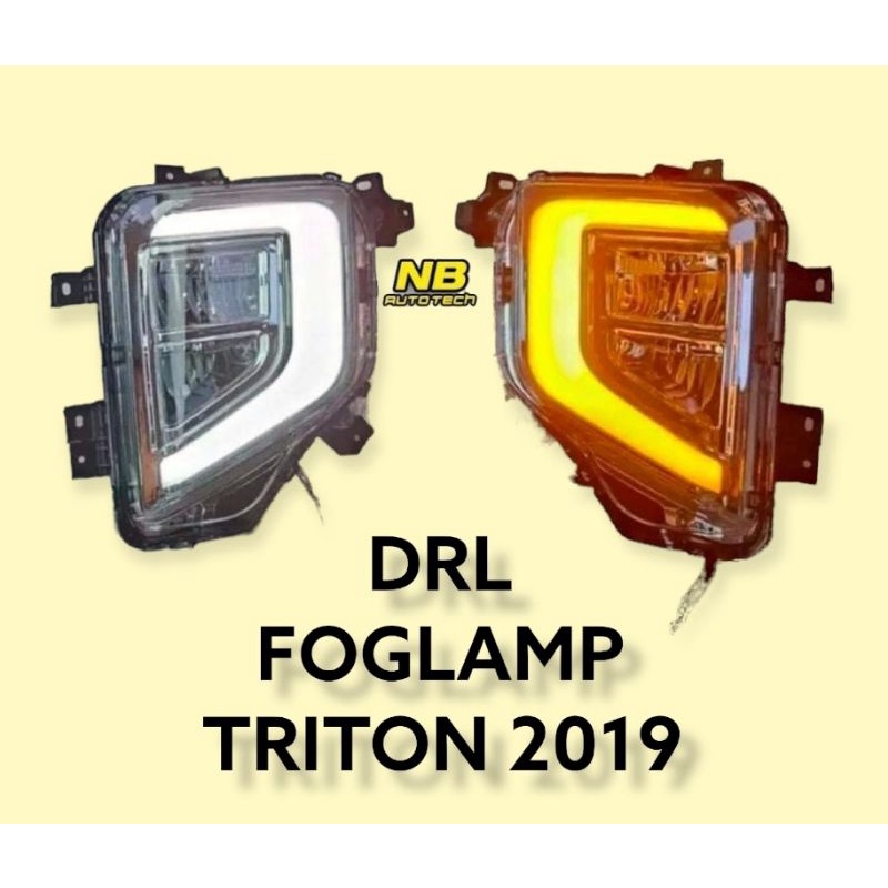 ไฟตัดหมอก ไฟเดไลท์  triton 2019 2020 ไฟเลี้ยววิ่ง ไฟสปอร์ตไลท์sportlight foglamp drl runnigglight triton mitsubishi 2019