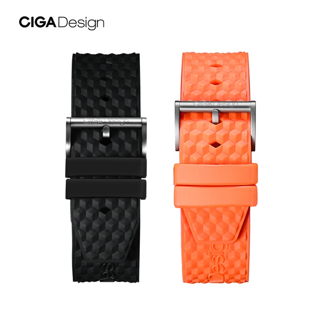 CIGA Design Silicone Watch Strap 22mm (Z Series Titanium Edition) - สายนาฬิกาซิลิโคนซิก้า ดีไซน์ขนาด 22 มม.