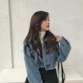 เสื้อแจ็คเก็ตยีนผู้หญิง สไตล์เกาหลี