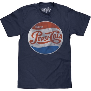 เสื้อยืดผู้ชาย เสื้อยืดลําลอง แขนสั้น พิมพ์ลาย Pepsi Cola ของขวัญวันพ่อ สไตล์วินเทจ สําหรับผู้ชาย S-5XL