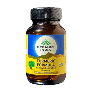 Natural Efe | Organic India Turmeric Formula - Healthy Inflammation Response | แคปซูล ขมิ้นชัน 60 Capsules