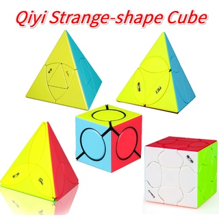 Qiyi Mofangge Clover Pyramid Six Spot Mofangge Coin Tetrahedron รูบิค รูบิค ของเล่นปริศนา มืออาชีพ