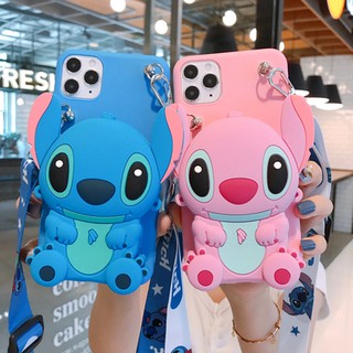 เคสซิริโคน กระเป๋า พร้อมสายคล้อง Carter Stitch Wallet with Lanyard Case Soft Case OPPO A15S A52 A72 A92 A31 2020 A73 A94 5G F17 F19 PRO AX5S A5S A12E A3S A7 A9 2020 A35 2021 A54 A74 F19 4G A53S A59 F1S A39 A57 A37 A94 A93 case pink Stitch case