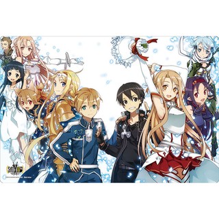 Bushiroad Rubber Mat Collection Vol.503 Dengeki Bunko Sword Art Online abec Art Works Cover - Playmat, แผ่นรองเล่นยาง