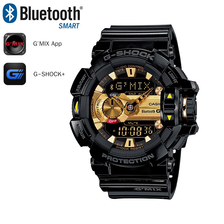 Casio G-shock G'Mix นาฬิกาข้อมือสุภาพบุรุษ รุ่น GBA-400-1A9 (สีดำ/Bluetooth) ของแท้ ประกันร้าน 1 ปี