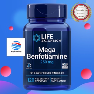 Life Extension Mega Benfotiamine (Fat-soluble Vitamin B1) 250 mg / 120 Vegetarian Capsules