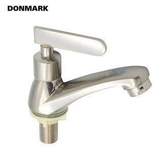 DONMARK ก๊อกอ่างล้างหน้า ด้ามปัด สีซาติน รุ่น DKS-1120