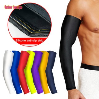 TH☀ 1pcs Basketball Elbow Support Protector Bicycle Cycling Sports Safety Elbow Pad Long Arm Sleeve