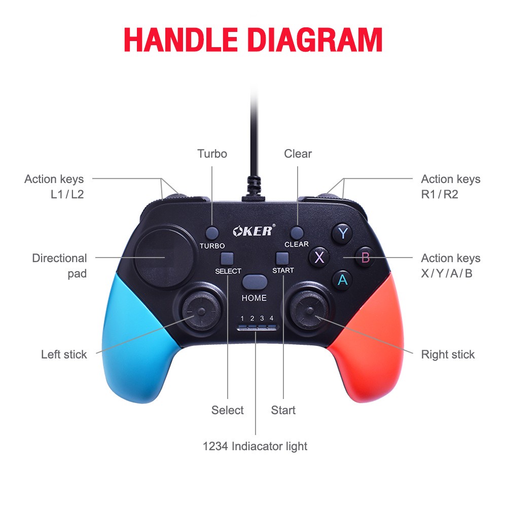 🆕มาใหม่ 🚀ส่งเร็ว🚀 OKER JOY USB G9 WIRED GAMEPAD Joystick จอยเกมส์ จอยเกม รองรับหลายระบบ GAMING #DM 9