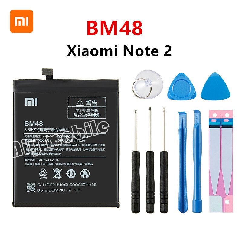 แบตแท้ BM48 Xiaomi Mi Note 2 Note2 BM 48 4070MAh + เครื่องมือ