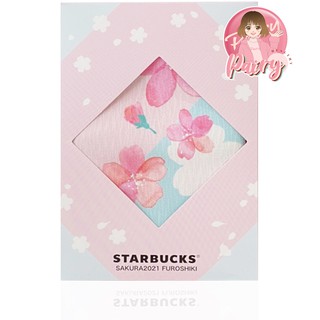 Starbucks Sakura 2021 Furoshiki ผ้าปิกนิก ผ้าปูโต๊ะน้ำชา ผ้าพร้อบถ่ายรูป ผ้าห่อฟุโรชิกิ