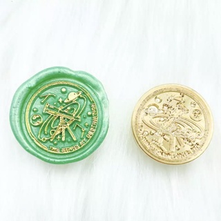 พร้อมส่งจากไทย💚ขี้ผึ้ง ครั่ง ตราประทับ แสตมป์ สแตมป์ ตราปั๊ม sealing wax seal stamp