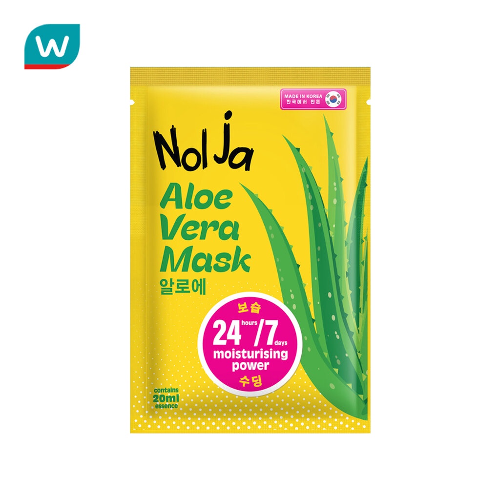 Nolja นอลจา อะโล เวร่า มาสก์ 24/7 1แผ่น.