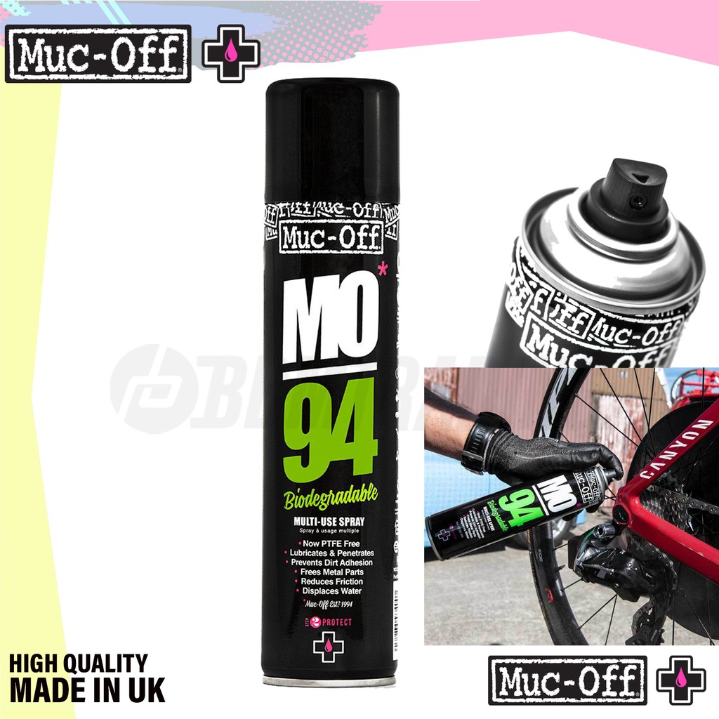 MUC-OFF MO-94 BIODEGRADABLE OUR MULTI-PURPOSE WONDER SPRAY THAT WAS BULLT FOR BIKES MUC OFF MO94