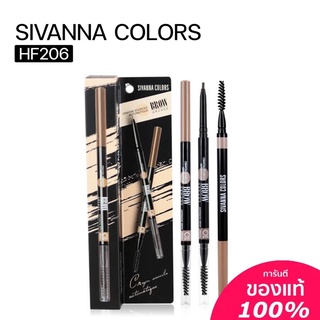 Sivanna Crayon Souces Auto Eyebrow HF206 ดินสอเขียนคิ้วสลิม