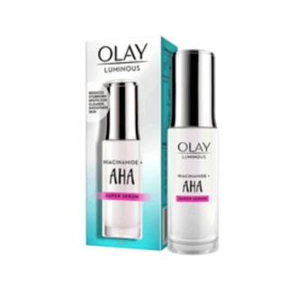 OLAY โอเลย์ ลูมินัส ไนอะซินาไมด์ + AHA ซุปเปอร์ เซรั่ม สกินแคร์ 30 มล