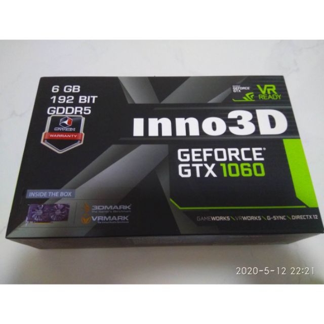การ์ดจอ inno3D GTX1060. 6GB