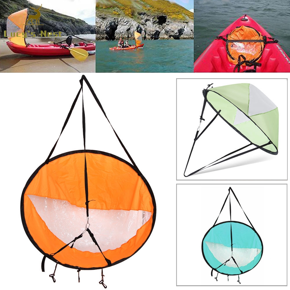 Kayak Boat Wind Sail Canoe Sup Paddle Board Sail with Clear Window