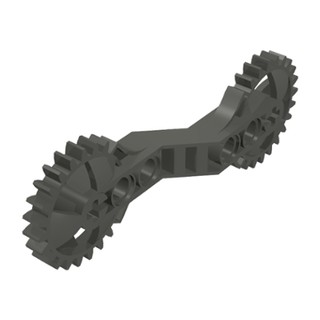 Lego part (ชิ้นส่วนเลโก้) No.32311 Technic, Bionicle Gear Arm 1 x 7 x 3 with Gear Ends