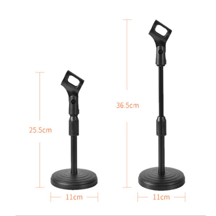 ขาตั้งไมค์ วัสดุ เหล็กเบา ไมค์ microphone stand ปรับได้ 26.5CM-36.5CM