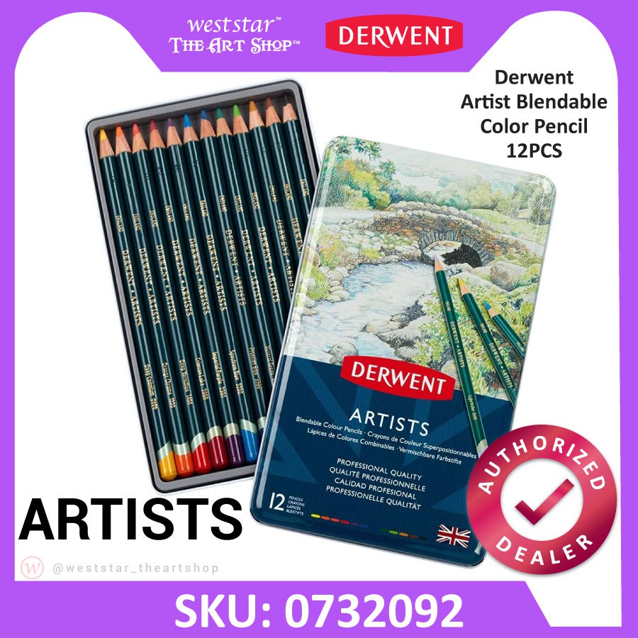 Derwent Artist Blendable Color Pencil 12pcs [Weststar The Art Shop]