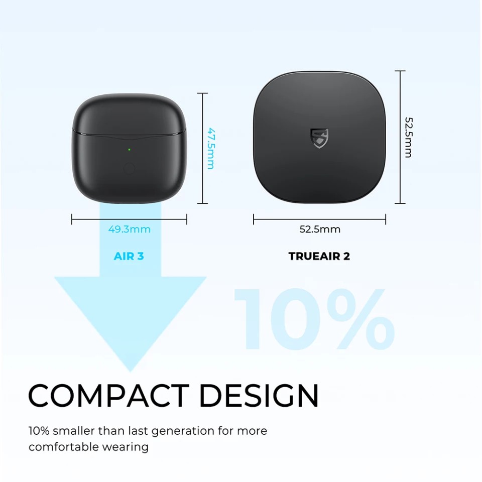 Soundpeats Air3 Bluetooth 5.2 หูฟังบลูทูธ AIR 3 True Wireless TWS Earphone Gaming หูฟังไร้สาย #8