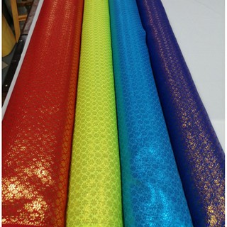 ผ้าตาดลายไทยผ้าลายพิกุลผ้าไทยราคา50บาท/เมตร