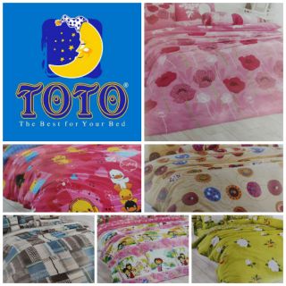 🏆🌈รวมมิตร ลดราคา 🏆ผ้าปู 5 ฟุต ลายทั่วไป ของ toto แท้100%