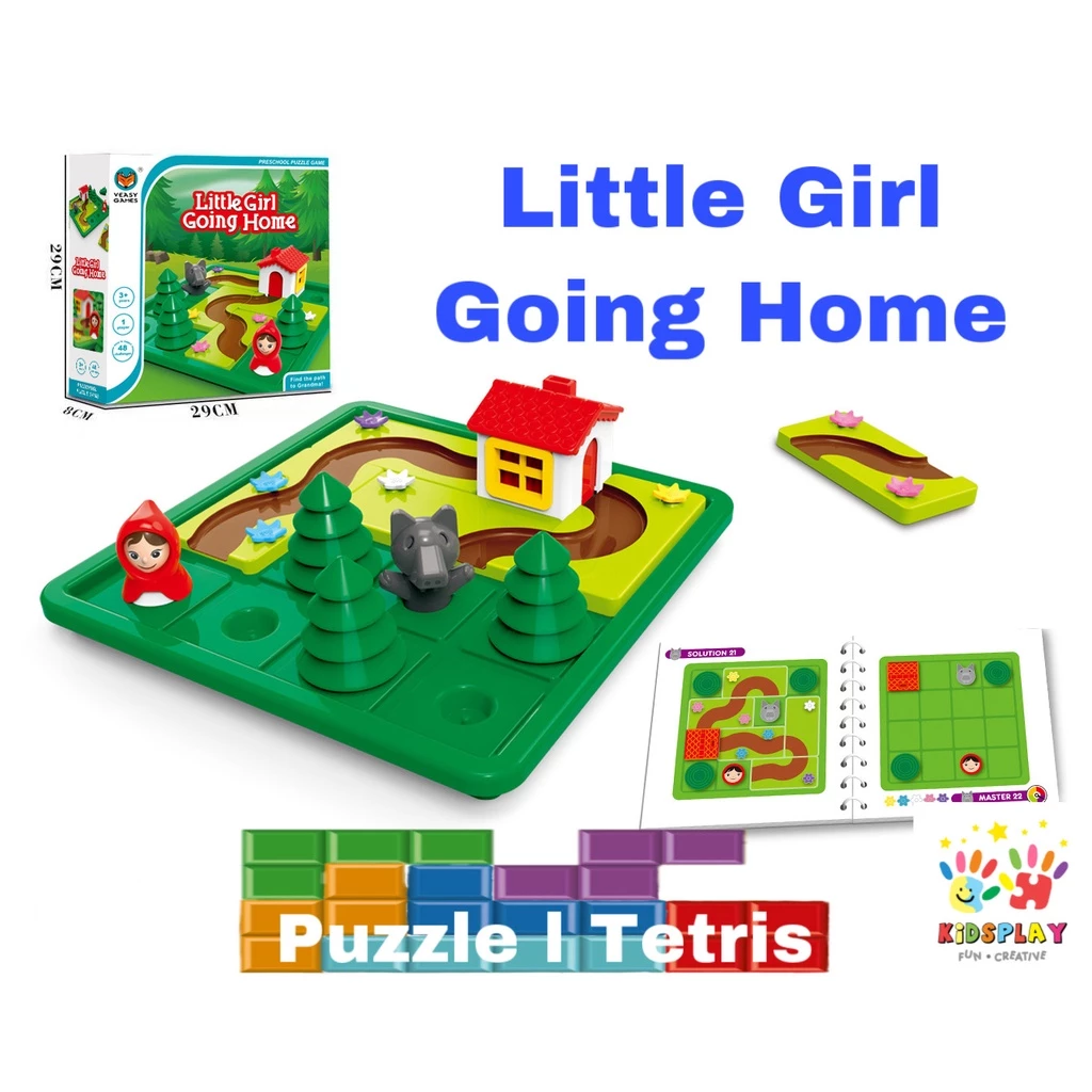 ของเล่น STEM เกมฝึกสมอง หนูน้อยหมวกแดง Little girl going home สำหรับเด็ก 3 ขวบขึ้นไป